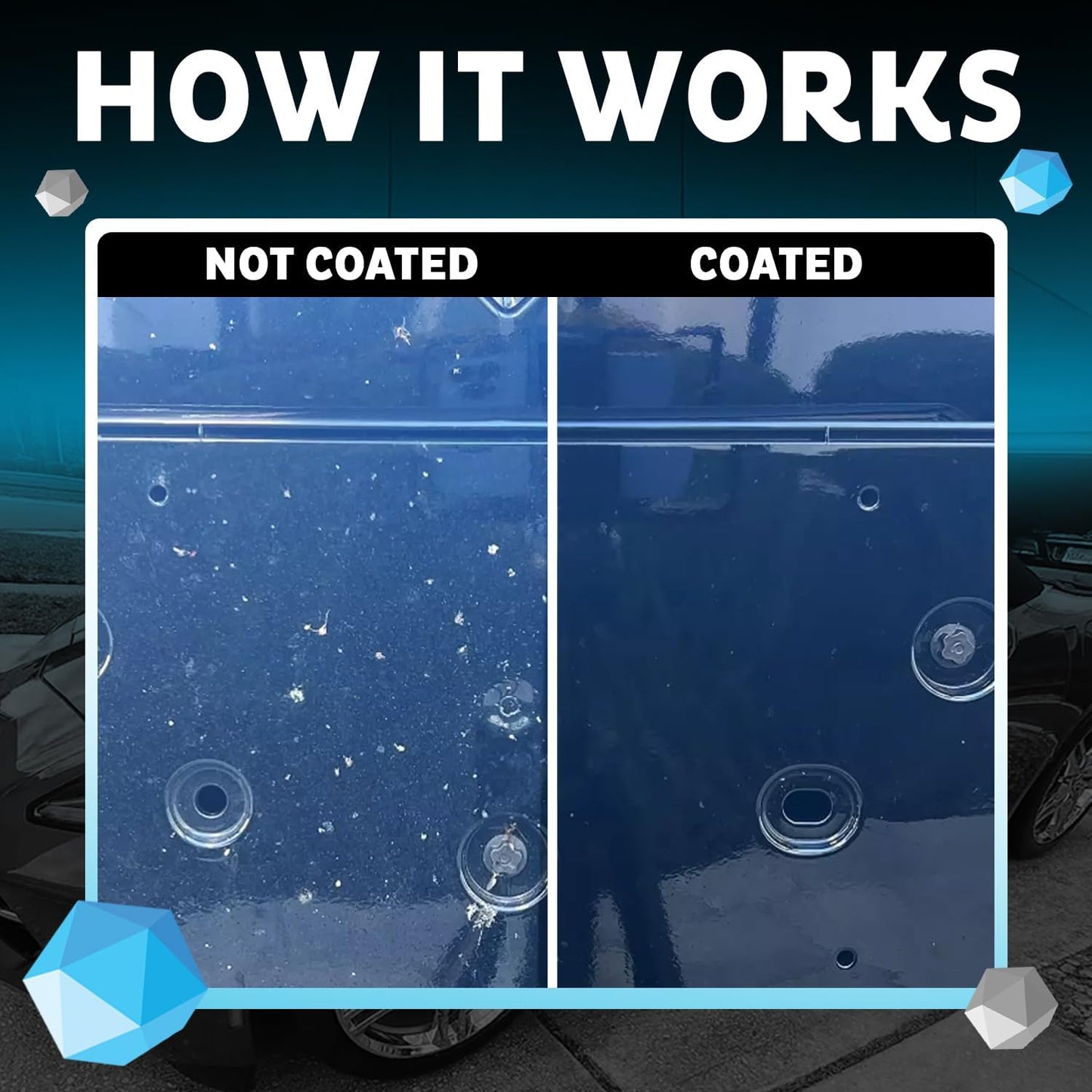 MAXLONE ™ Car Spray with Triphene® Technology, Quick Spray & Wipe Waterless Detailer - Clean, Shine, Protect Paint, Glass, Wheels, Trim Without Pre-Washing (20oz, 1 Gallon with 8 Micro Fiber Cloth)