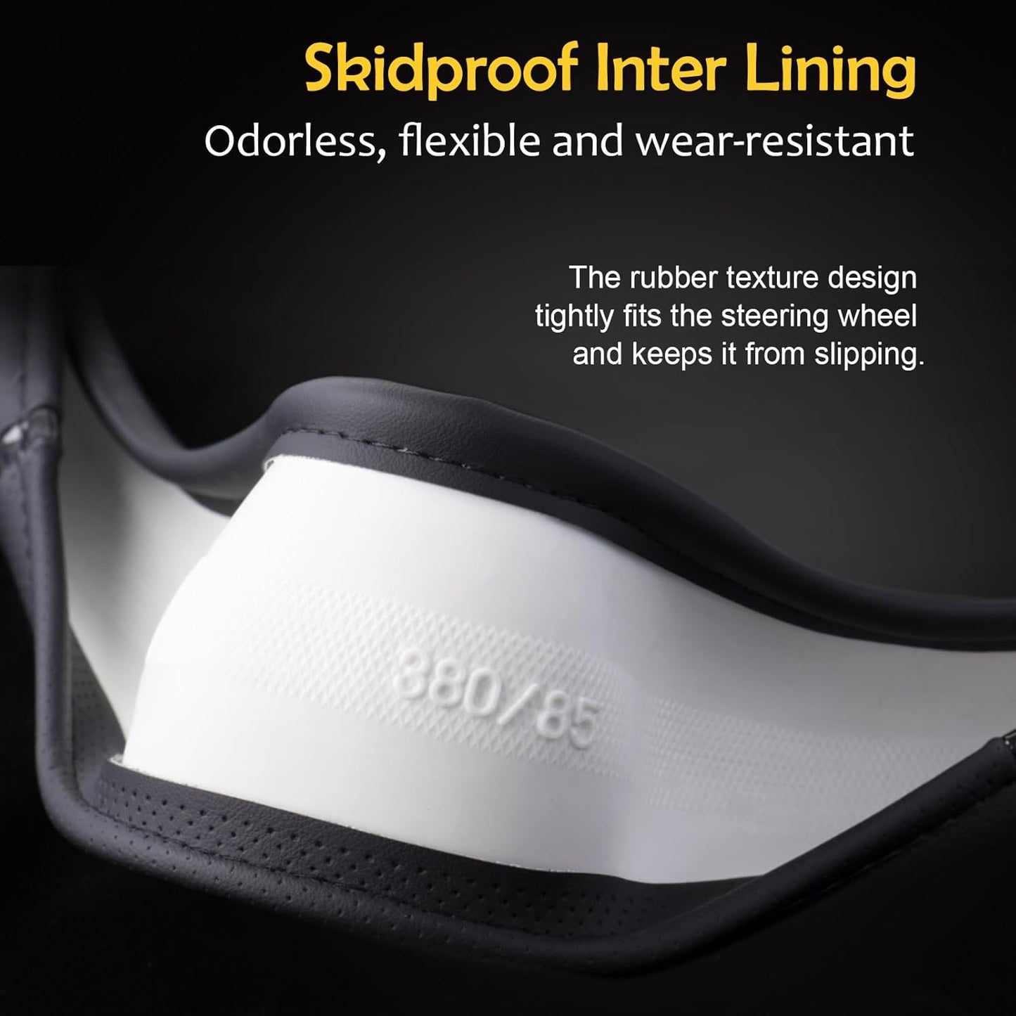 Wood Grain Steering Wheel Cover Car Steering Wheel Covers 14.5-15 inch with Coasters Microfiber Leather Splicing Breathable Anti-Slip Durable Universal Auto Steering Wheel Protective