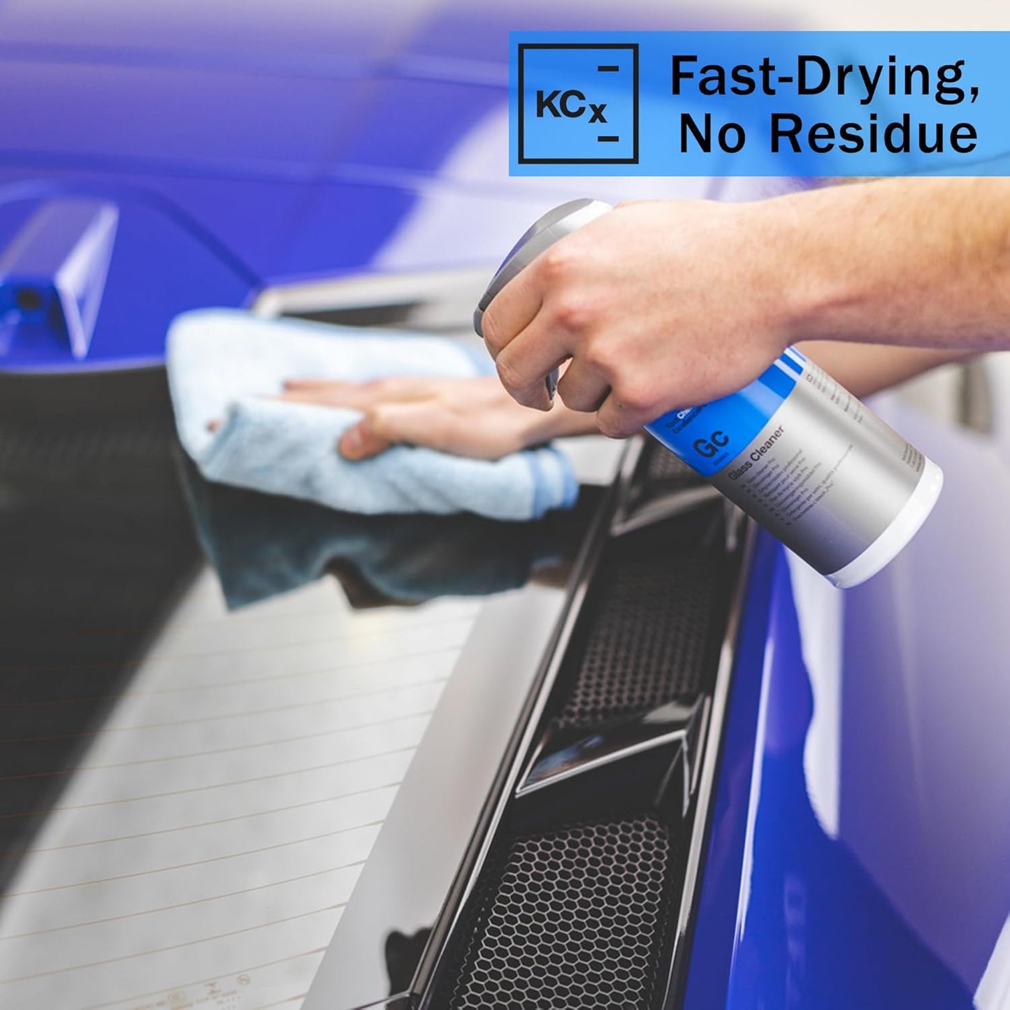 KOCHCHEMIE Glass Cleaner - Effortlessly Removes Stubborn Dirt, Oil, Grease, Insects, and Residues; Ready-To-Use Streak-Free Formula; Gloss and Smoothness Additive; Fresh Fragrance (500 milliliters)