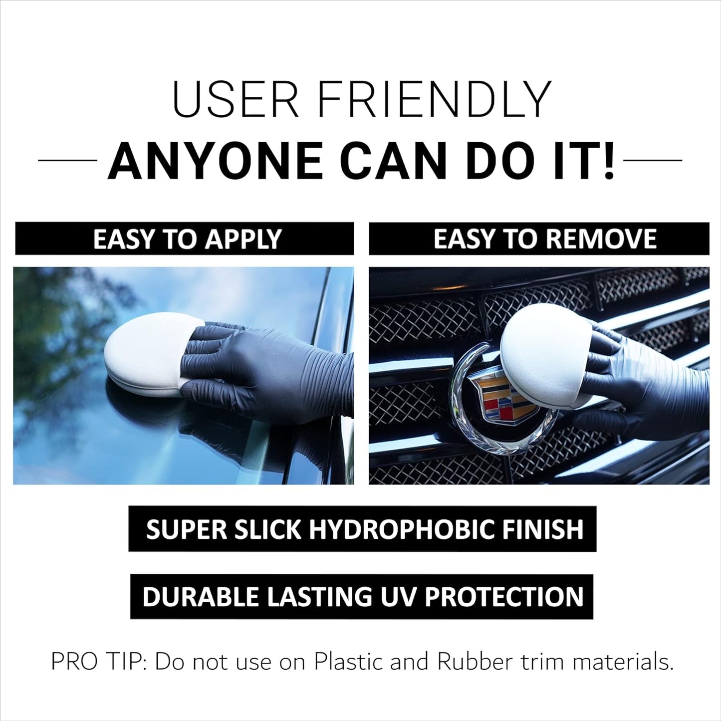 CAR GUYS Liquid Wax | Advanced Car Wax | Superior Protection with a Carnauba Wax Shine | For all Paint Colors and Excellent Black Car Wax | 8 Oz Kit