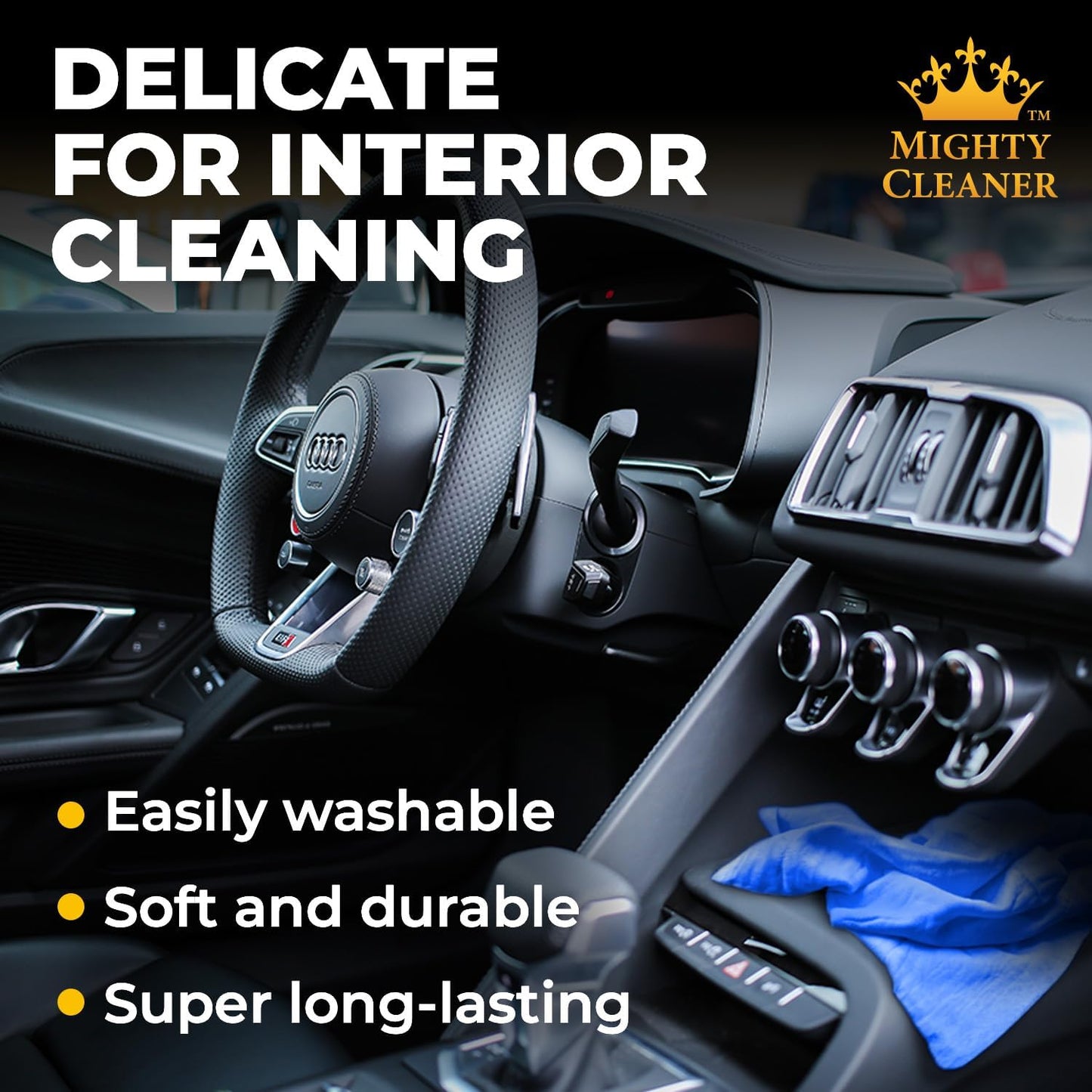 Premium Shammy Cloth for Car Drying - 26”x17” - Super Absorbent Chamois Towel for Car - Scratch-Free, Reusable & Soft